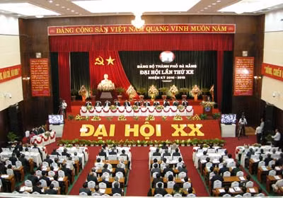 Quang cảnh lễ khai mạc Đại hội Đảng bộ thành phố Đà Nẵng lần từ XX ( nhiệm kỳ 2010 – 2015).