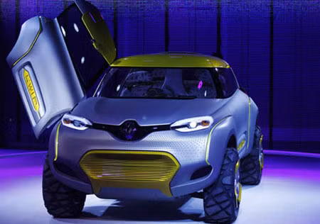 Mẫu xe ý tưởng độc đáo KWID Concept vừa được hãng xe Pháp Renault trình làng tại triển lãm Auto Expo Ấn Độ 2014.