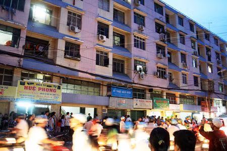 Chung cư nơi xảy ra vụ giết người.