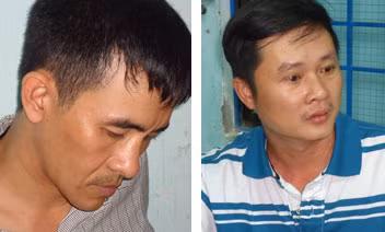 Hai đối tượng Nguyễn Hoàng Vũ và Khâu Thương Đoàn.