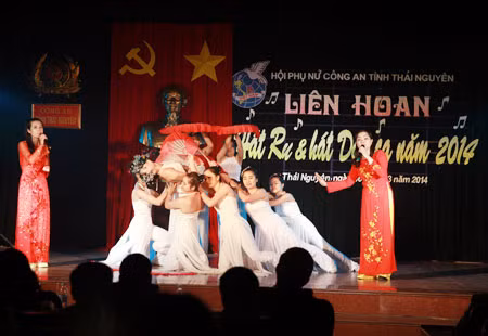 Một tiết mục tham gia hội diễn.