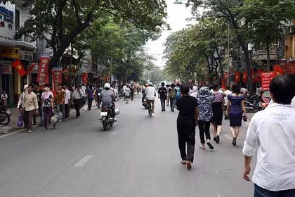 Đâu là đường. Đâu là vỉa hè.