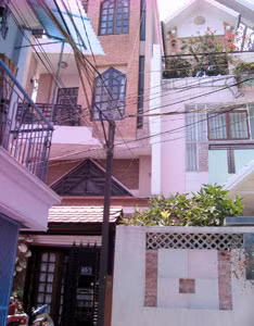 Căn nhà khang trang trên đường Điện Biên Phủ, phường 15, quận Bình Thạnh được vợ chồng Tòng - Mai thuê để lừa những người có nhu cầu thuê nhà.