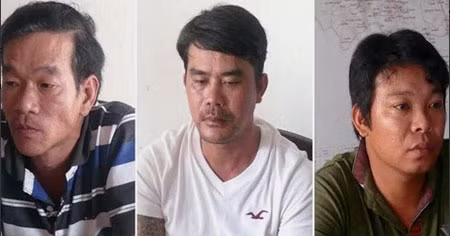 Các đối tượng bị bắt giữ.