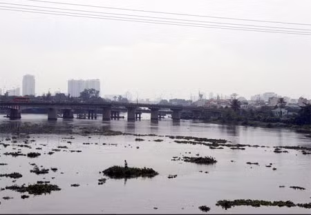 Khúc sông phát hiện thi thể.