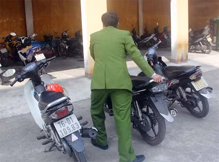 Một số phương tiện mất trộm vừa được Cơ quan Công an thu hồi.