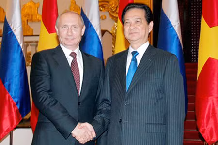 Thủ tướng Nguyễn Tấn Dũng hội kiến với Tổng thống Nga Putin.