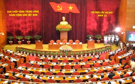 Hội nghị lần thứ bảy Ban Chấp hành Trung ương Đảng khóa XI. (Ảnh: dangcongsan.vn).