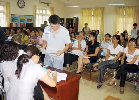 Việc tuyển sinh bằng hình thức bốc thăm vào sáng 5/7...