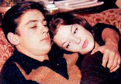 Alain Delon và người vợ đầu tiên Romy Schneider.