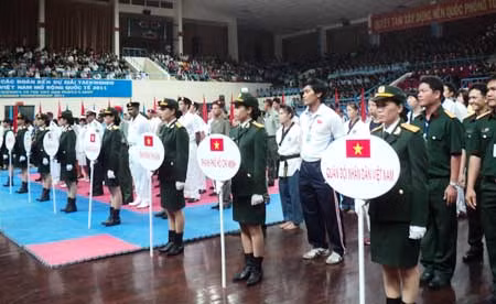 Khai mạc Giải taekwondo QĐND Việt Nam mở rộng quốc tế 2011 ảnh 1