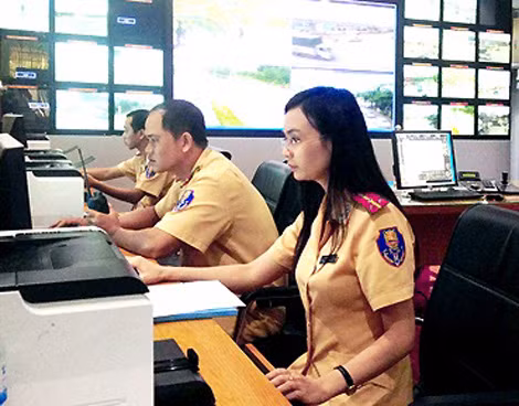 Trung tâm xử lý hình ảnh (Đội CSGT Công an TP Biên Hòa).