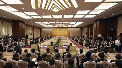 Hội nghị Bộ trưởng Ngoại giao ASEAN với các đối tác trong ngày 9/8, đặc biệt là với Trung Quốc được dư luận chú ý, quan tâm. Ảnh: Reuters.