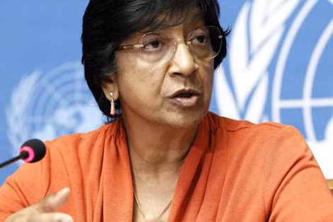 Cao ủy LHQ Navi Pillay khẳng định bắn rơi máy bay MH17 là tội ác chiến tranh đáng ghê tởm. (ảnh: Malaysia Insider).