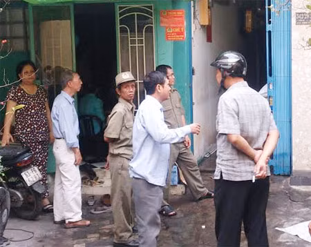 Hiện trường căn nhà bị cháy làm 4 người chết.
