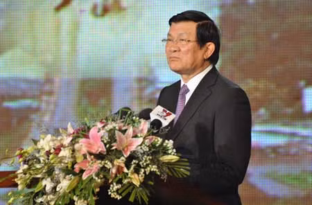 Chủ tịch nước Trương Tấn Sang dự Lễ kỷ niệm 10 năm thành lập tỉnh Đắk Nông ảnh 2