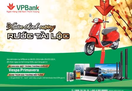 Ngân hàng VPBank triển khai chương trình khuyến mại đón “Xuân thịnh Vượng – Rước tài lộc” ảnh 1