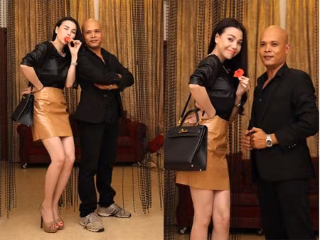 Hạo Nhiên bên một người đẹp của showbiz. Nhiếp ảnh gia với nhiều bộ hình gây chấn động dư luận.