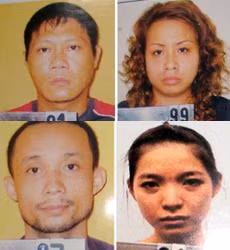 Các đối tượng: Quang, Thủy, Lương, Diệp.