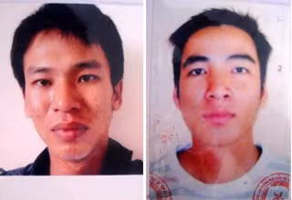 Lê Minh Trí (đang bị truy nã) và Nguyễn Trường Giang.