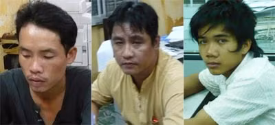 Một số đối tượng trong đường dây sản xuất tân dược giả do Huỳnh Ngọc Quang cầm đầu.