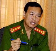Trung tá Lê Tấn Tới, Trưởng Công an TP Bạc Liêu.