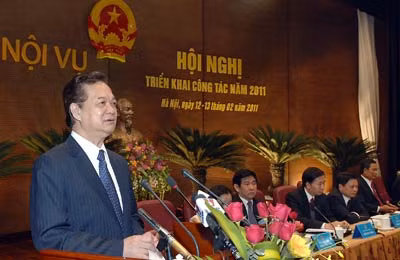 Thủ tướng Nguyễn Tấn Dũng phát biểu tại Hội nghị. (Ảnh: Chinhphu.vn).