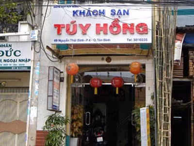 Khách sạn Túy Hồng, nơi xảy ra vụ cướp tài sản của bạn tình online.