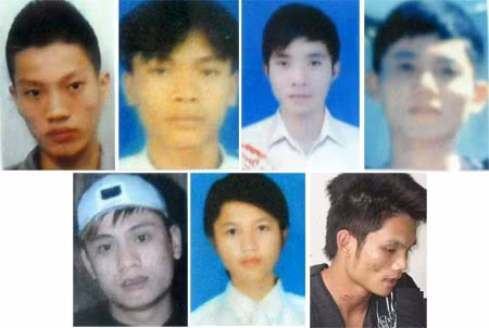 Các đối tượng trong vụ án .