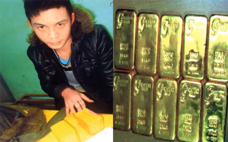 Đối tượng Tuấn và tang vật.