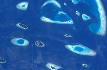 Quần đảo Maldives ở Ấn Độ Dương.