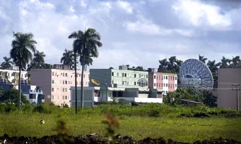 Căn cứ tình báo Lourdes trên đất Cuba.