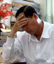 Ông Phan Thành Dũng- Phó phòng Hành chính Tư pháp- Sở Tư pháp TP Cần Thơ tại cơ quan điều tra.