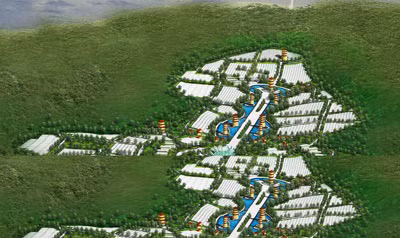 Phối cảnh Nghĩa trang Thiên Đường.