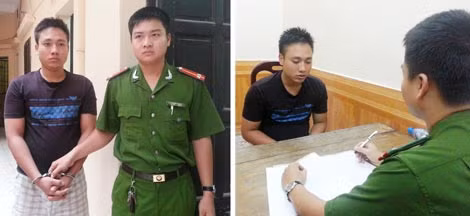 Đối tượng Nguyễn Văn Học tại Công an quận Ba Đình.