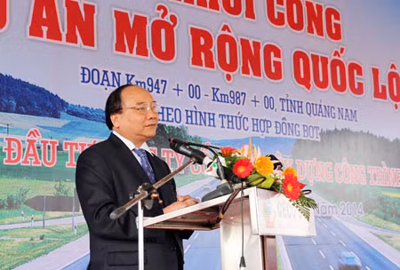 Khởi công dự án nâng cấp QL1A đoạn Duy Xuyên-Tam Kỳ ảnh 1