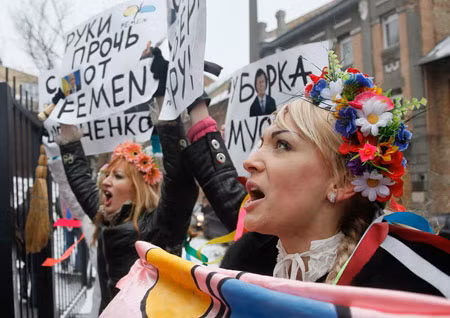 Biểu tình ở Ukraina.