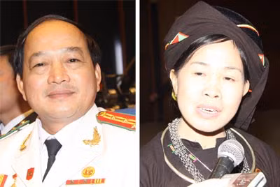 Đại tá Nguyễn Xuân Thiêm và bà Chu Thị Xinh.
