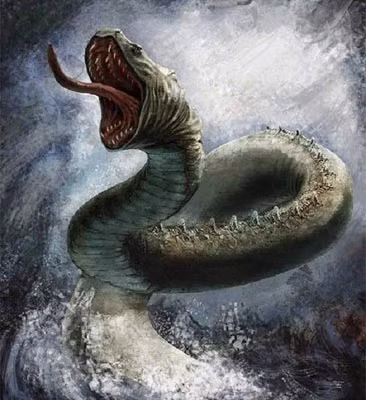 Theo truyền thuyết, ngày Ragnarok tới khi con rắn biển Jormungand sẽ nổi lên từ đại dương