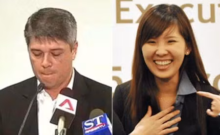 Chủ tịch Quốc hội Singapore Michael Palmer và "Bóng hồng" khiến Michael Palmer ngã ngựa.