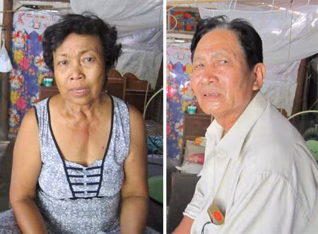 Bà Nguyễn Thị Trinh và ông Quách Thanh Hồng.