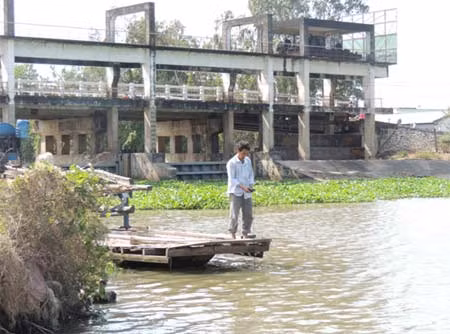 Tình trạng xâm nhập mặn ở Trà Vinh được cơ quan chức năng theo dõi liên tục.