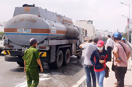 Hiện trường vụ cháy.