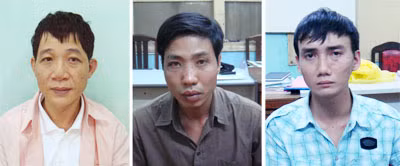 Từ trái qua: Luân “con”, Khoa “thầy giáo” và Ngô Chí Huẩn.
