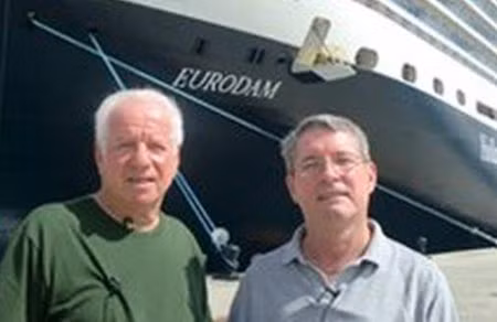 Ông Tom Mangold và cựu gián điệp Bart Bechtel.