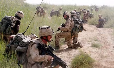 Lính Mỹ trong một trận truy lùng quân Taliban ở Afghanistan.