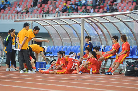 ĐT nữ Việt Nam không thể giành quyền đi World Cup. H.M.