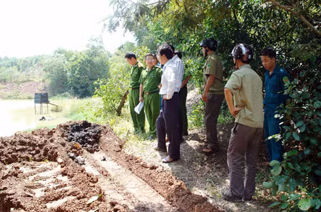 Hiện trường vụ việc.