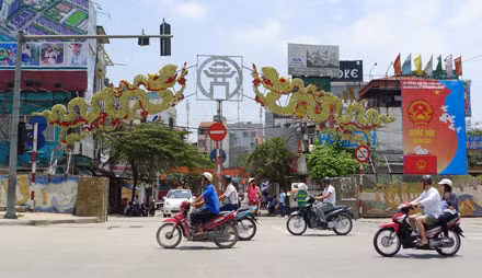 Cửa khẩu An Dương nhỏ nên thường xảy ra ùn tắc giao thông. Ảnh minh họa.
