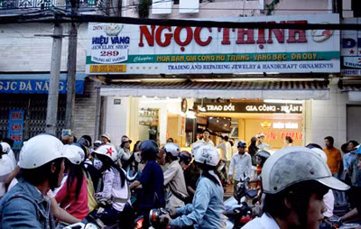 Hiện trường xảy ra vụ đâm chết nữ sinh viên Hồ Thị Lý.